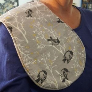 Set of contoured burp rags (reversible)